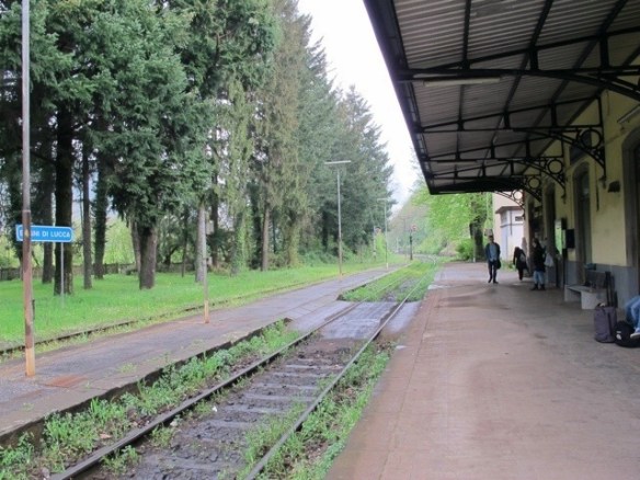 Where the train comes in in Bagni di Lucca