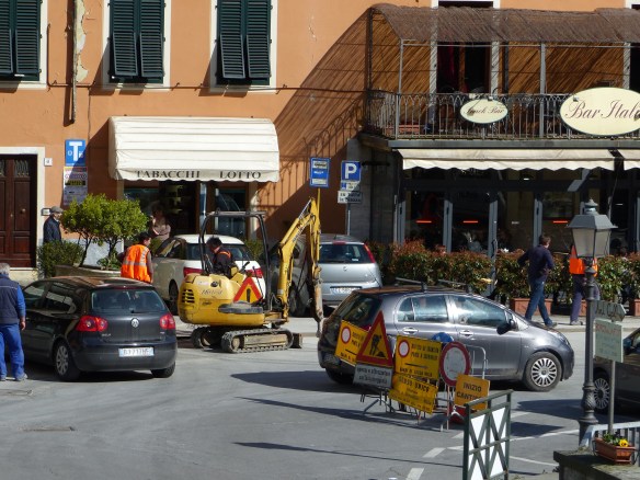 road works Ponte a Serraglio