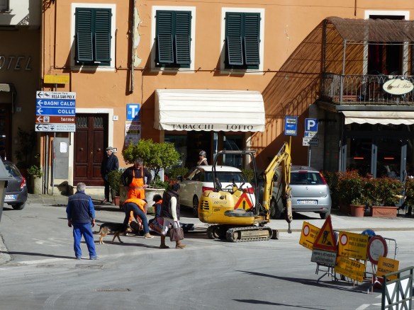 road works Ponte a Serraglio