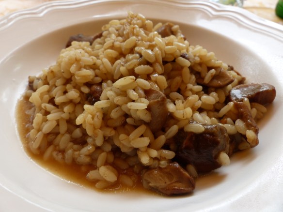 Mushroom risotto at Del Sonno
